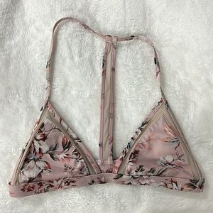 Pink Floral Bikini Top from LA Hearts